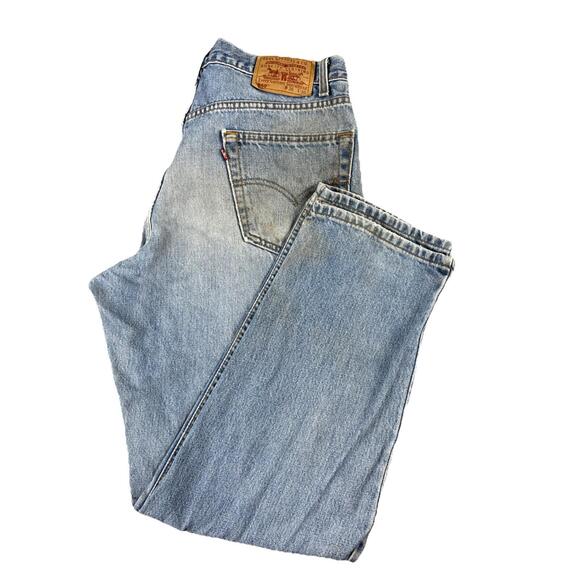 Levi's Other - Vintage Levi's 550 Blue Jeans Men's 36 X 30 Distressed Light Wash Fade Relaxed